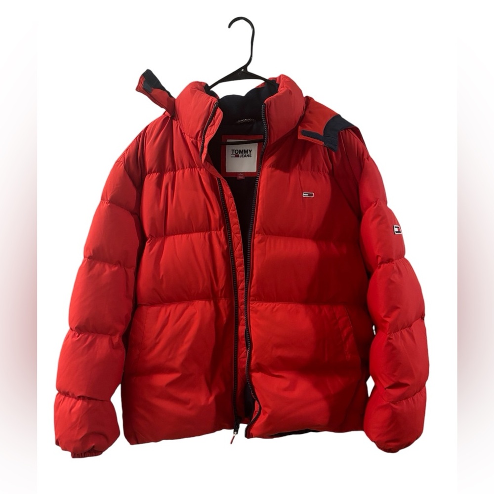 Red Tommy Hilfiger Winter Coat.